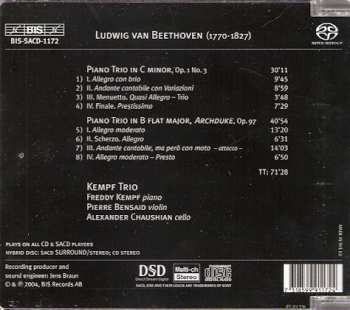 SACD Ludwig van Beethoven: Op. 97 'Archduke' & Op. 1 No. 3 In C Minor