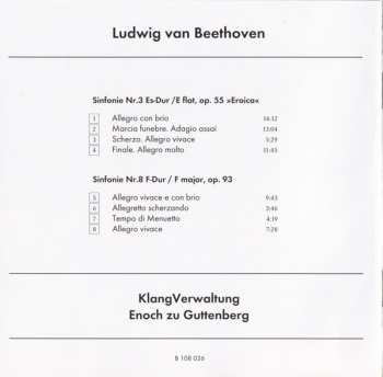 CD Ludwig van Beethoven: Sinfonie Nr.3 »Eroica« & Nr.8