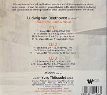 3CD Ludwig van Beethoven: Sonatas For Piano & Violin