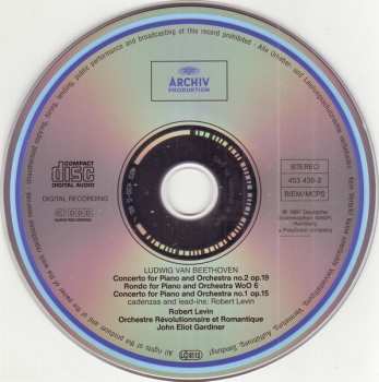 CD Ludwig van Beethoven: The Piano Concertos Nos. 1&2 - Rondo WoO 6