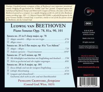 CD Ludwig van Beethoven: Sonatas Opp. 78, 81a, 90, 101