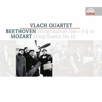 4CD Ludwig van Beethoven: Beethoven: String Quartets Nos. 1-7 & 14; Mozart: String Quartet No. 15