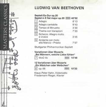 CD Ludwig van Beethoven: Septett Op.20 Cello-Variationen