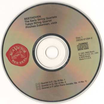 3CD Ludwig van Beethoven: The Early String Quartets: Op. 18 Nos. 1-6 • Quintet Op. 29 • Quartet Op. 14 No. 1