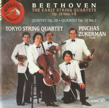 3CD Ludwig van Beethoven: The Early String Quartets: Op. 18 Nos. 1-6 • Quintet Op. 29 • Quartet Op. 14 No. 1