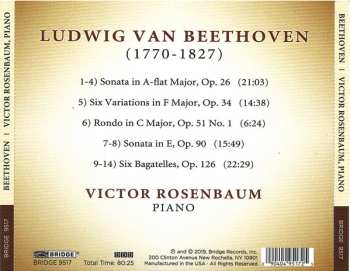 CD Ludwig van Beethoven: Sonatas, Op. 26 And Op. 90 / Variations, Op. 34 / Rondo In C, Op. 51, No 1 / Bagatelles, Op. 126