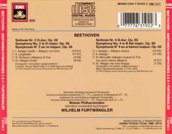 CD Ludwig van Beethoven: Sinfonien / Symphonies Nos 2 & 4