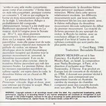 CD Ludwig van Beethoven: Frühlingssonate - Kreutzersonate