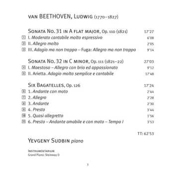 SACD Ludwig van Beethoven: Sonatas Op. 110 & Op. 111 / Bagatelles Op. 126