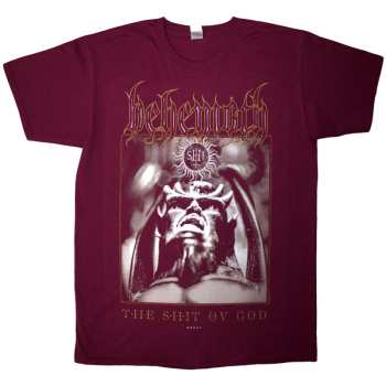 Merch Behemoth: Behemoth Unisex T-shirt: The Shit Ov God Cover (red) (back Print) (small) S