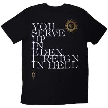 Merch Behemoth: Behemoth Unisex T-shirt: The Shit Ov God Reign In Hell (black) (back Print) (small) S