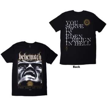 Merch Behemoth: Behemoth Unisex T-shirt: The Shit Ov God Reign In Hell (black) (back Print) (small) S