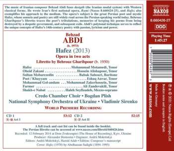 2CD National Symphony Orchestra Of Ukraine: Hafez - Opera In Two Acts