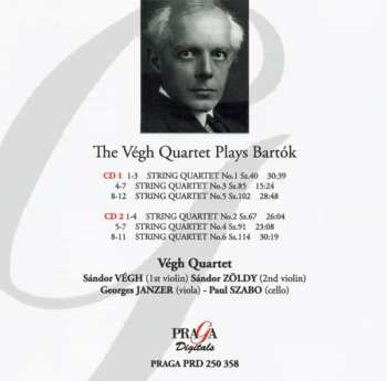 2CD Béla Bartók: Béla Bartók - The String Quartets