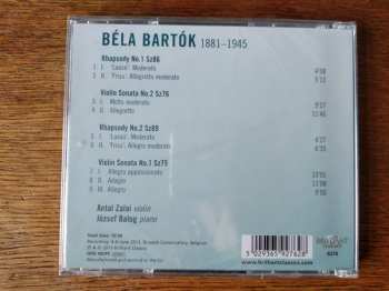 CD Béla Bartók: Complete Works For Violin Volume 3 (Violin Sonatas And Rhapsodies)