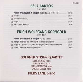 CD Béla Bartók: Piano Quintets
