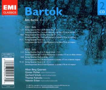 2CD Béla Bartók: String Quartets 1-6
