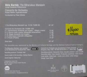 CD Béla Bartók: The Miraculous Mandarin // Concerto For Orchestra