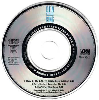 CD Ben E. King: Stand By Me / I (Who Have Nothing / Save The Last Dance For Me / Don't Play That Song