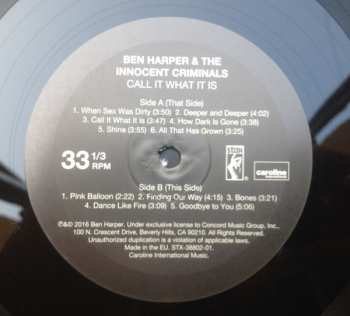 LP Ben Harper & The Innocent Criminals: Call It What It Is