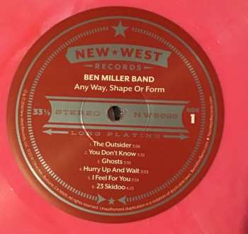 LP Ben Miller Band: Any Way, Shape Or Form CLR