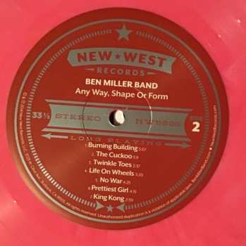 LP Ben Miller Band: Any Way, Shape Or Form CLR