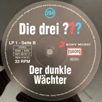2LP Ben Nevis: Die Drei ??? 204 - Der Dunkle Wächter  LTD