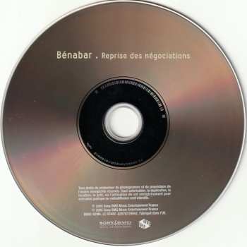 CD Bénabar: Reprise Des Négociations