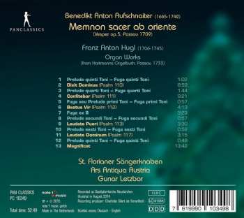 CD Ars Antiqua Austria: Memnon sacer ab oriente (Vesper Op.5, Passau 1709) DIGI
