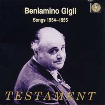 Album Beniamino Gigli: Beniamino Gigli Songs 1954-1955 