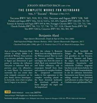 3CD/Box Set Johann Sebastian Bach: The Complete Works For Keyboard 5: "Weimar 1708-1717" - Toccatas & Fugues