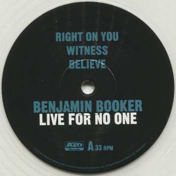 EP Benjamin Booker: Live For No One CLR | LTD