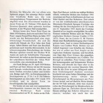 CD Benjamin Britten: String Quartets Vol. 1