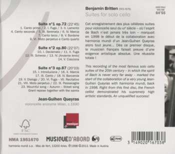 CD Benjamin Britten: Suites For Solo Cello
