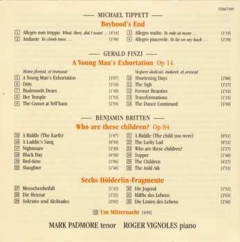 CD Benjamin Britten: Who Are These Children? • Six Hölderlin Fragments • Young Man's Exhortation • Boyhood's End