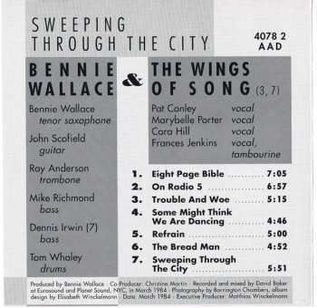 CD Bennie Wallace: Sweeping Through The City