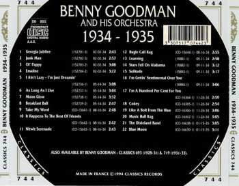 CD Benny Goodman And His Orchestra: 1934-1935