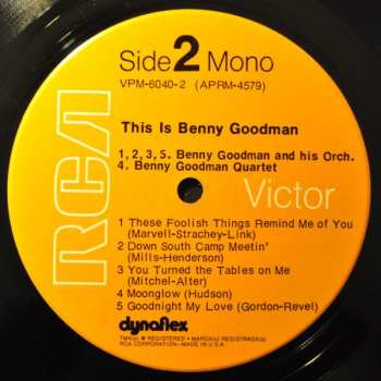 2LP Benny Goodman And His Orchestra: This Is Benny Goodman