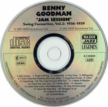 CD Benny Goodman: Jam Session (Swing Favourites Vol. 2 1936-1939)