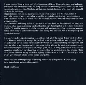 SACD Benny Waters: Live At The Pawnshop