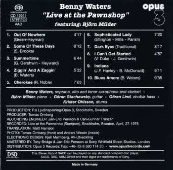 SACD Benny Waters: Live At The Pawnshop