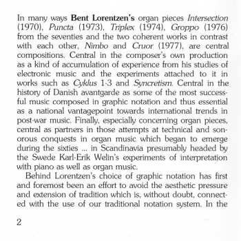 CD Bent Lorentzen: Organ Music I