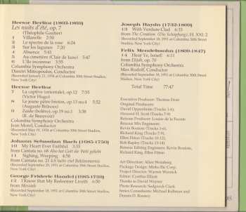 CD Johann Sebastian Bach: Eleanor Steber DIGI