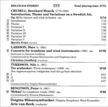 CD Bernhard Henrik Crusell: Hekas!