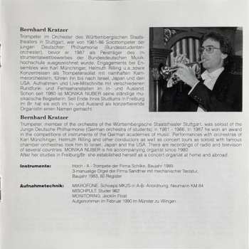 CD Bernhard Kratzer: Virtuose Baroque Trumpet Mucic Vol. 1