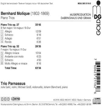 CD Trio Parnassus: Chamber Music Vol. 1: Piano Trios Op. 27 & 52