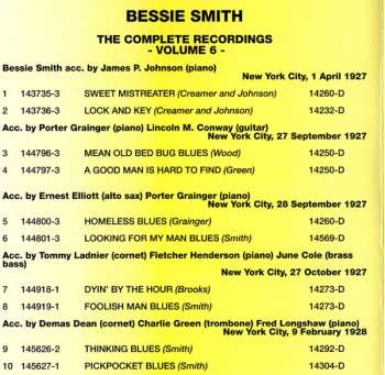 CD Bessie Smith: The Complete Recordings, Volume 6