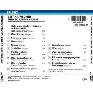 CD Bettina Wegner: Sind So Kleine Hände