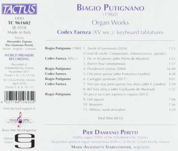 CD Faenza Codex: Organ Works / Keyboard Tablatures