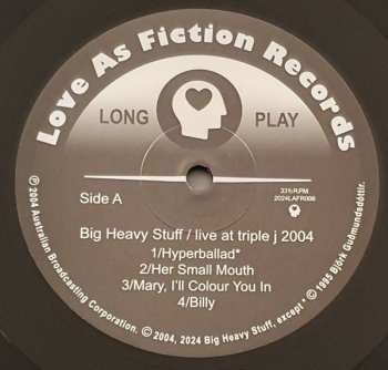 LP Big Heavy Stuff: Live at Triple J 2004